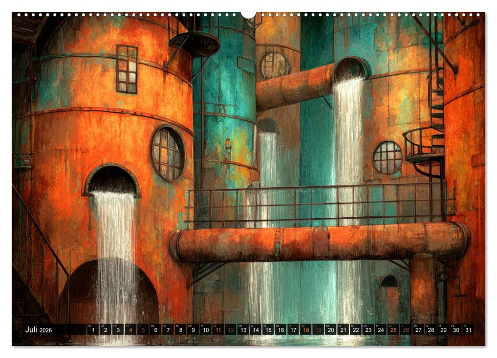 Die faszinierende Welt der industriellen Ästhetik (CALVENDO Premium Wandkalender 2026)