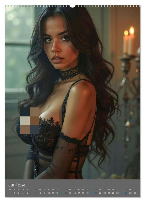 Gothic Dessous Fantasien (CALVENDO Wandkalender 2026)