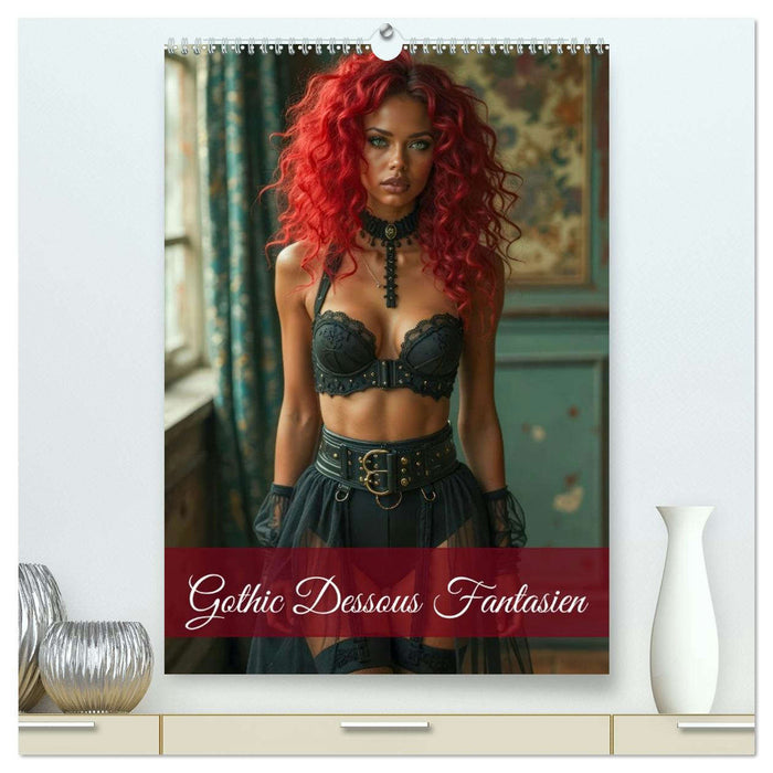 Gothic Dessous Fantasien (CALVENDO Premium Wandkalender 2026)