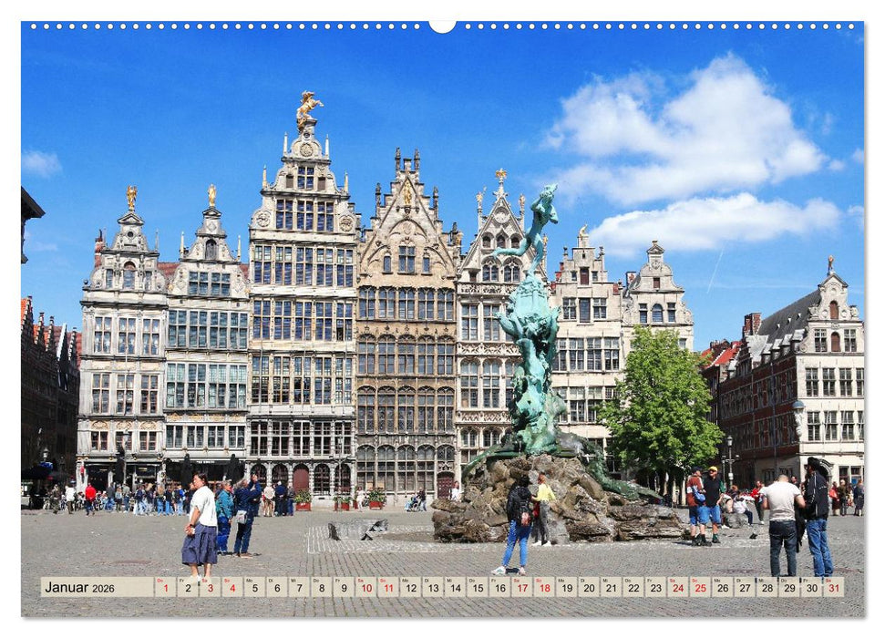 Antwerpen - Faszinierende Großstadt (CALVENDO Wandkalender 2026)