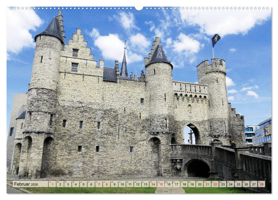 Antwerpen - Faszinierende Großstadt (CALVENDO Wandkalender 2026)