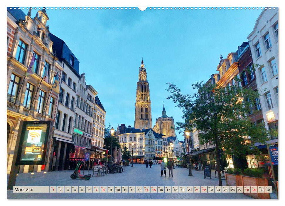 Antwerpen - Faszinierende Großstadt (CALVENDO Wandkalender 2026)