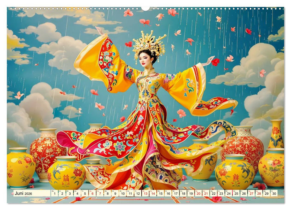 Rhythmus der chinesischen Anmut (CALVENDO Wandkalender 2026)