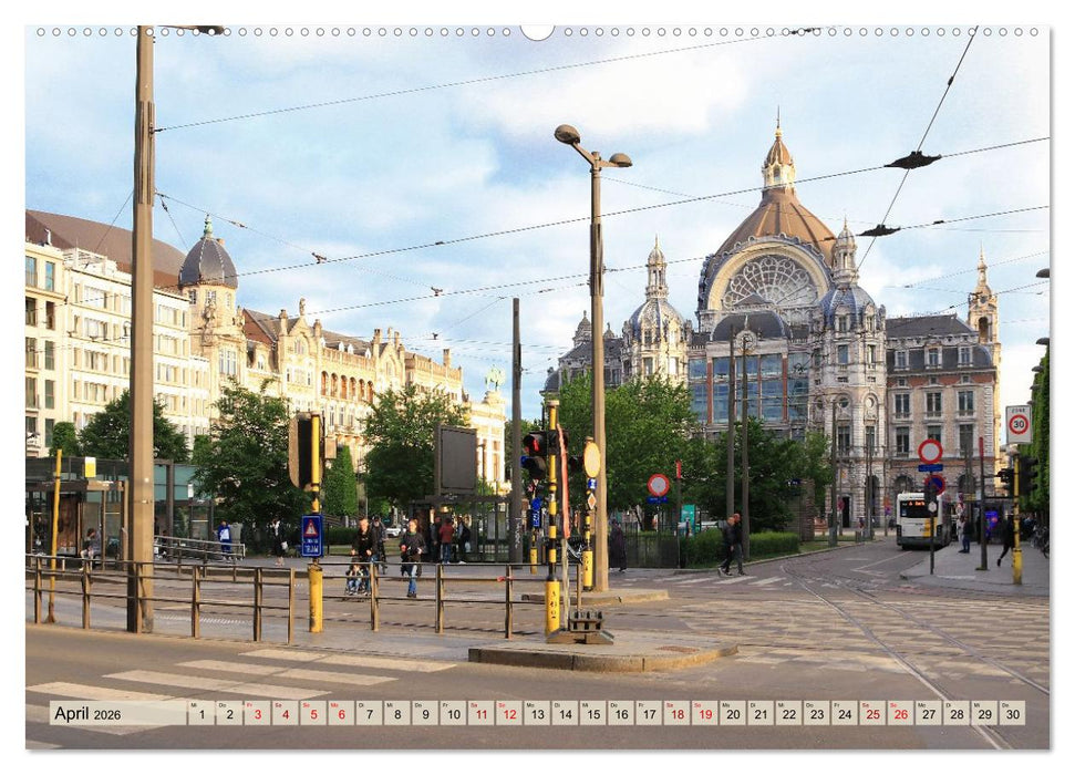 Antwerpen - Faszinierende Großstadt (CALVENDO Premium Wandkalender 2026)