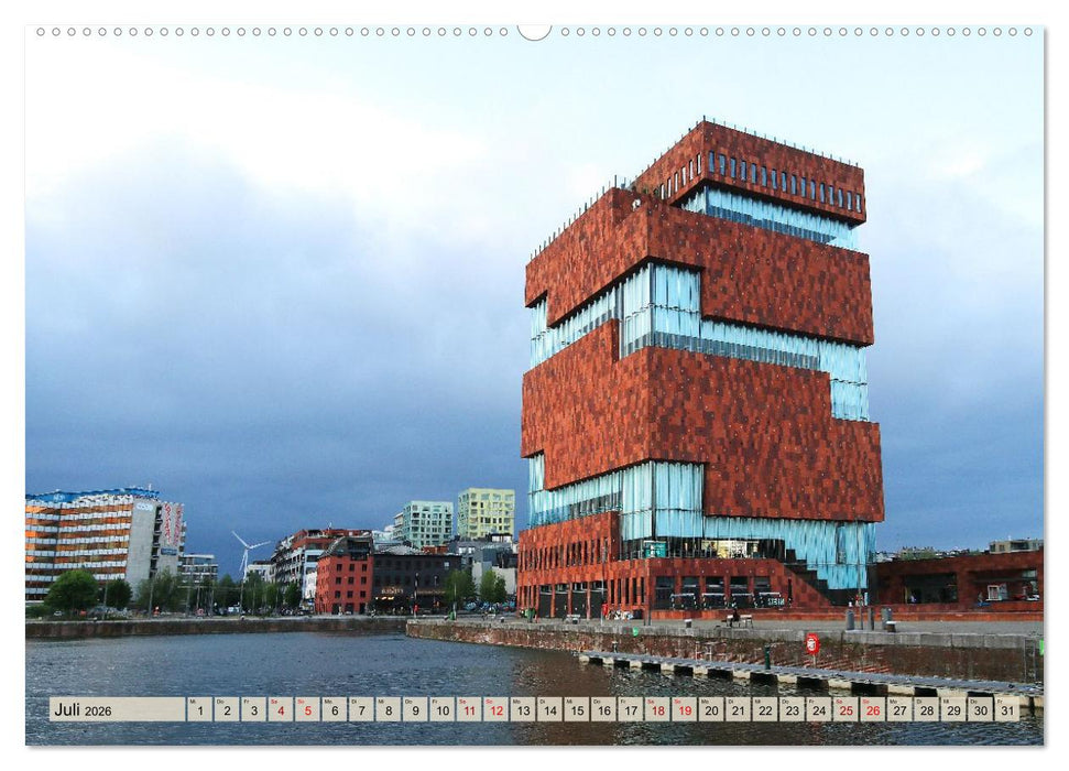 Antwerpen - Faszinierende Großstadt (CALVENDO Premium Wandkalender 2026)