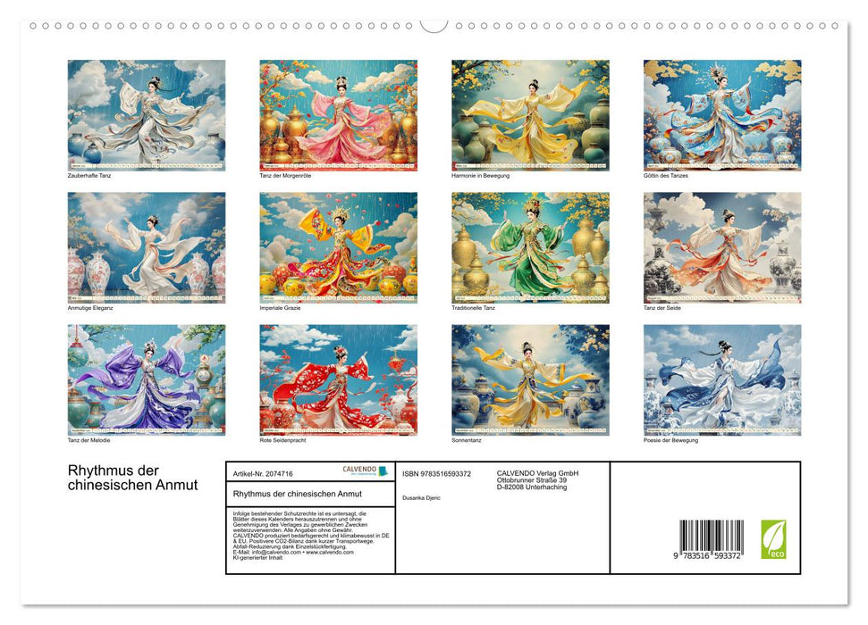 Rhythmus der chinesischen Anmut (CALVENDO Premium Wandkalender 2026)