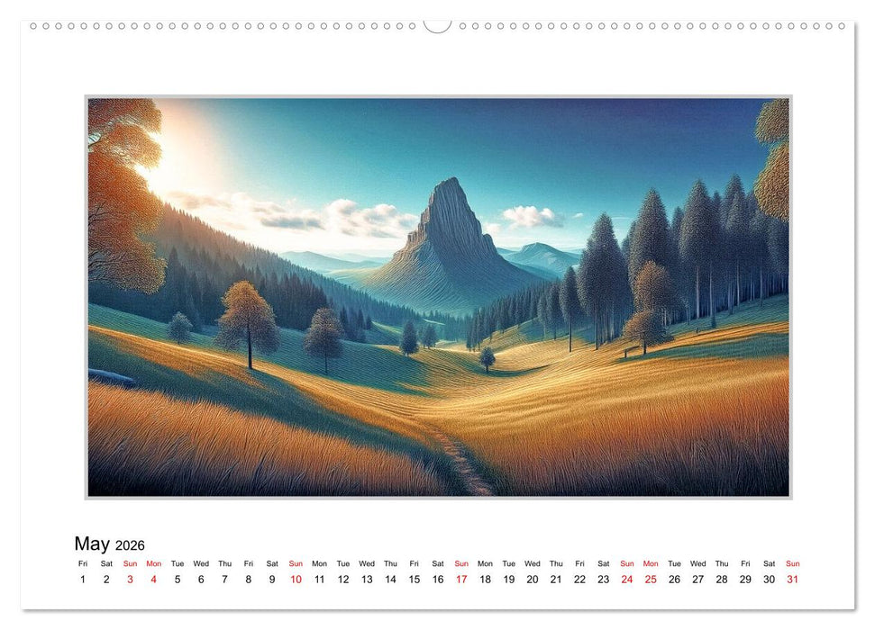 Landscapes for Meditation (CALVENDO Premium-Calendar 2026)