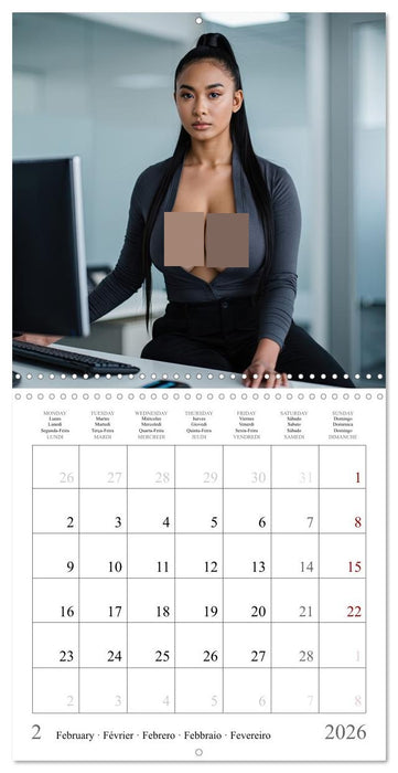 Desks and Desires (CALVENDO Monthly Calendar 2026)