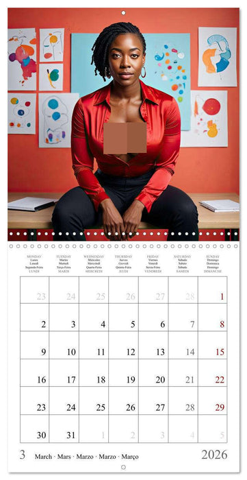 Desks and Desires (CALVENDO Monthly Calendar 2026)