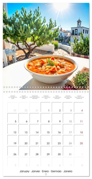 Flavours of the Aegean - Greek specialities throughout the year (CALVENDO Monthly Calendar 2026)