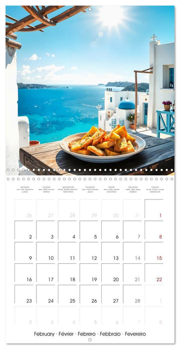 Flavours of the Aegean - Greek specialities throughout the year (CALVENDO Monthly Calendar 2026)