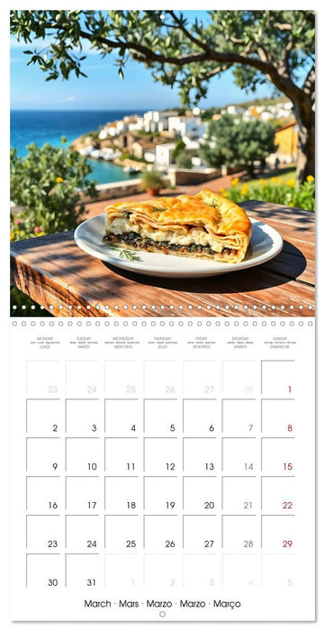 Flavours of the Aegean - Greek specialities throughout the year (CALVENDO Monthly Calendar 2026)