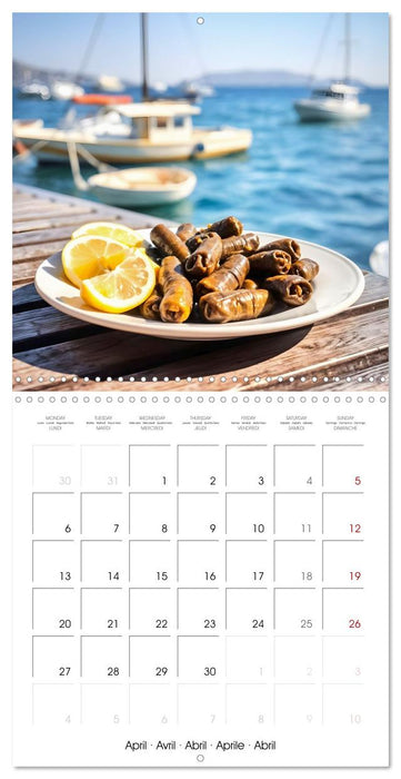 Flavours of the Aegean - Greek specialities throughout the year (CALVENDO Monthly Calendar 2026)