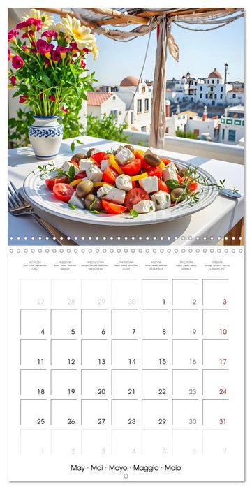 Flavours of the Aegean - Greek specialities throughout the year (CALVENDO Monthly Calendar 2026)
