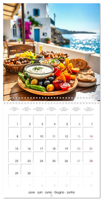 Flavours of the Aegean - Greek specialities throughout the year (CALVENDO Monthly Calendar 2026)