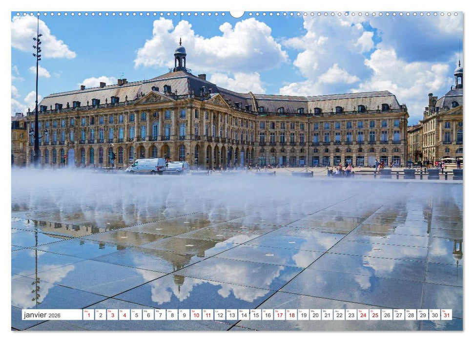 Découvrir la région Nouvelle-Aquitaine (CALVENDO Calendrier mensuel 2026)