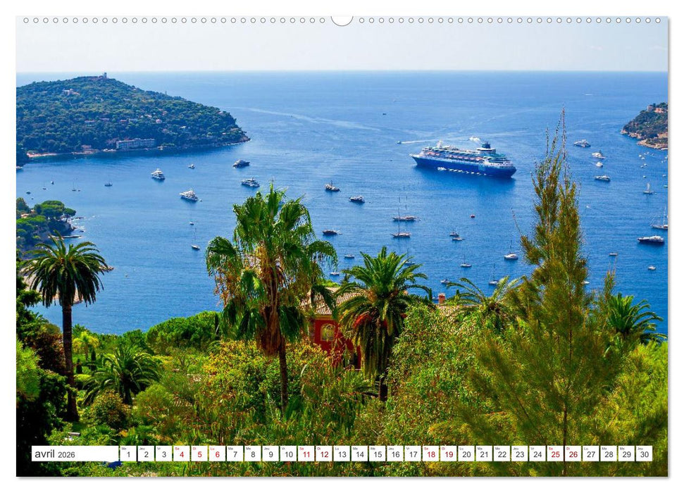 Découverte de la Côte d'Azur (CALVENDO Calendrier mensuel 2026)