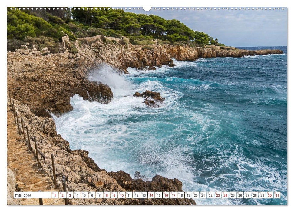 Découverte de la Côte d'Azur (CALVENDO Calendrier mensuel 2026)