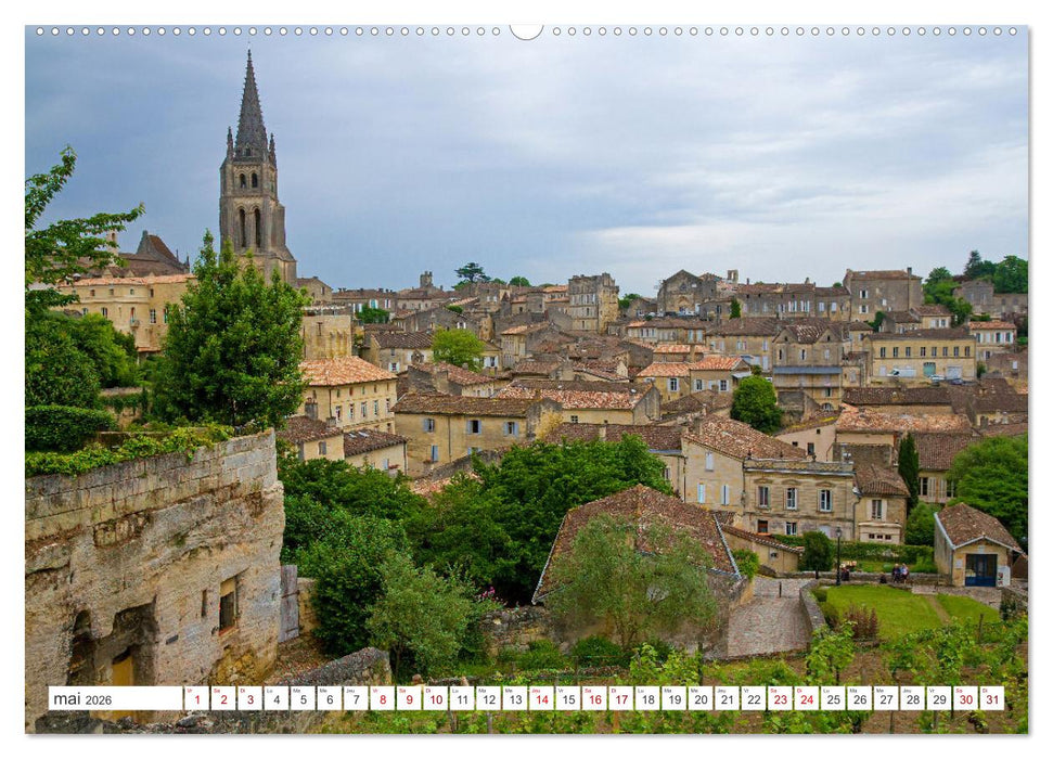 Découvrir la région Nouvelle-Aquitaine (CALVENDO Calendrier supérieur 2026)