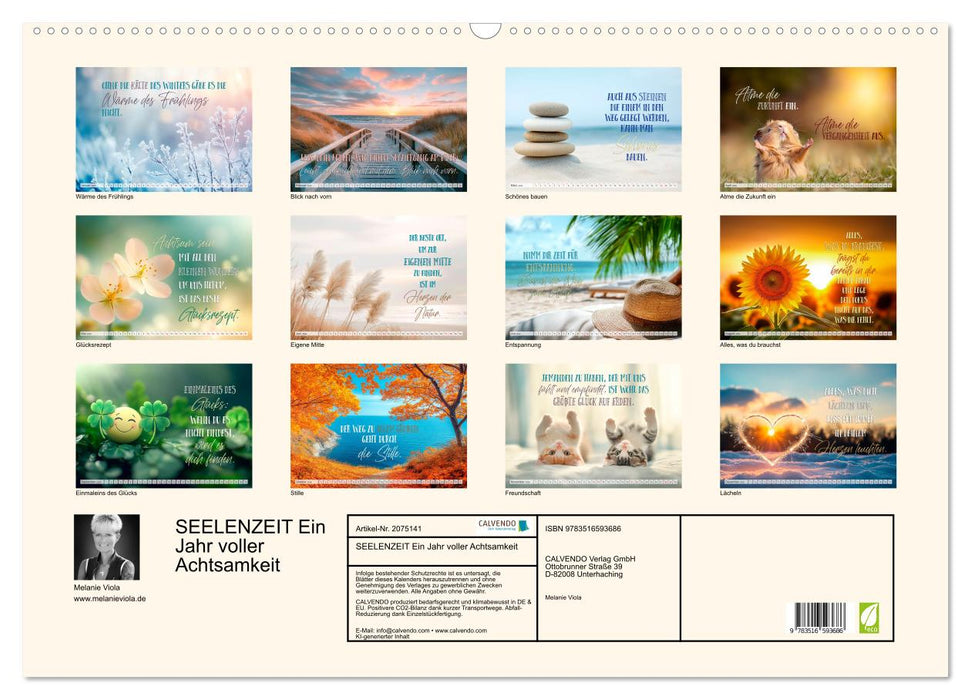 SEELENZEIT Ein Jahr voller Achtsamkeit (CALVENDO Wandkalender 2026)