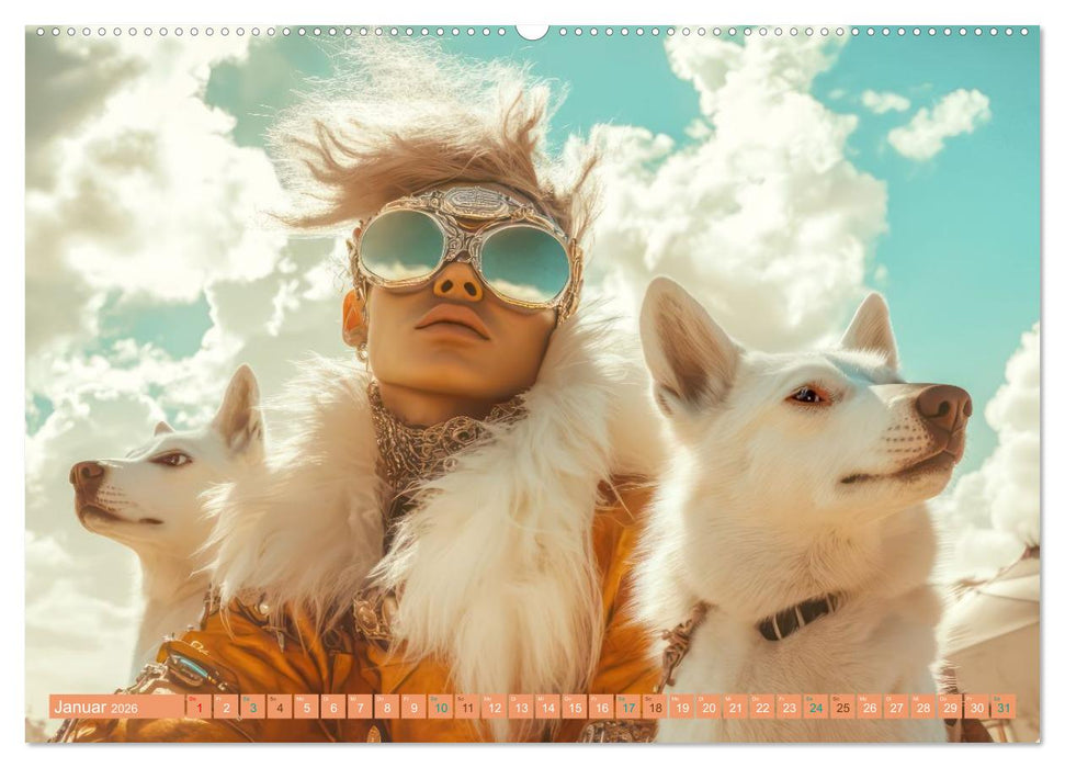 Festival in der Wüste - Bunt und schräg (CALVENDO Wandkalender 2026)