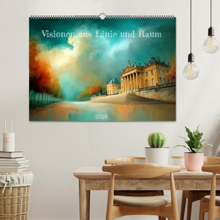 Visionen aus Linie und Raum (CALVENDO Wandkalender 2026)