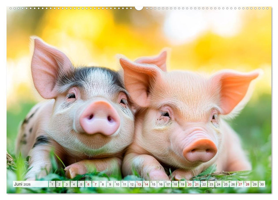 TIERKINDER Abenteuer Wildnis (CALVENDO Premium Wandkalender 2026)