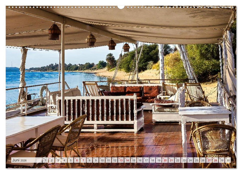 Stilvolles Segeln auf dem Nil mit einer Dahabeya (CALVENDO Premium Wandkalender 2026)