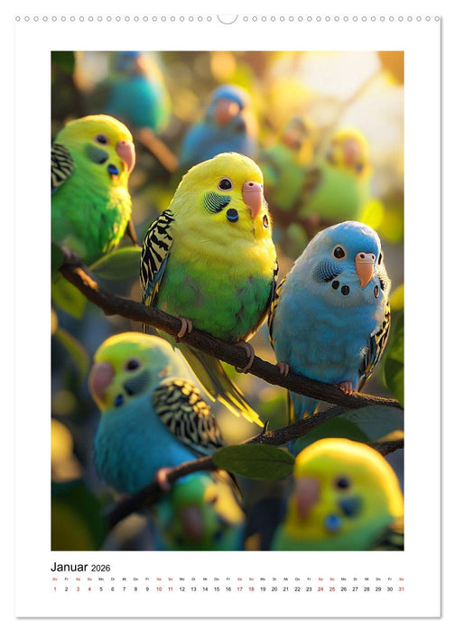 Welli Piepmätze (CALVENDO Premium Wandkalender 2026)