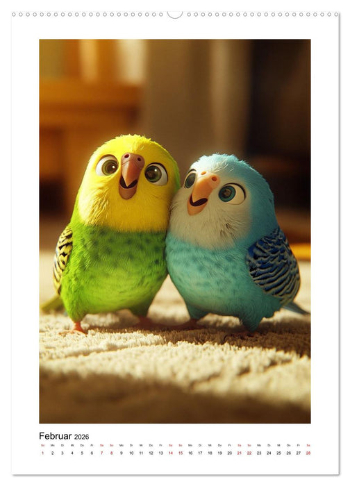 Welli Piepmätze (CALVENDO Premium Wandkalender 2026)