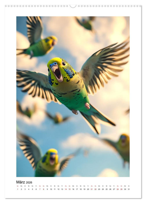 Welli Piepmätze (CALVENDO Premium Wandkalender 2026)