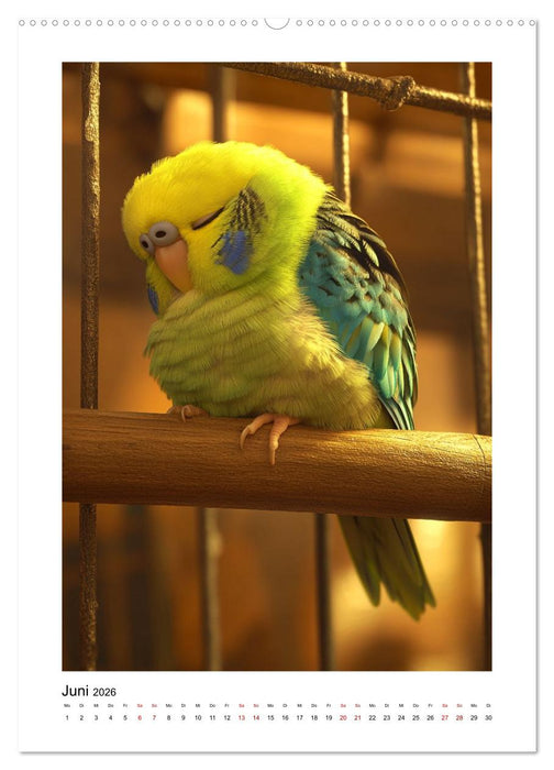 Welli Piepmätze (CALVENDO Premium Wandkalender 2026)