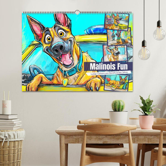 Malinois Fun. Lustige Cartoons vom Diensthund des Jahres! (CALVENDO Wandkalender 2026)