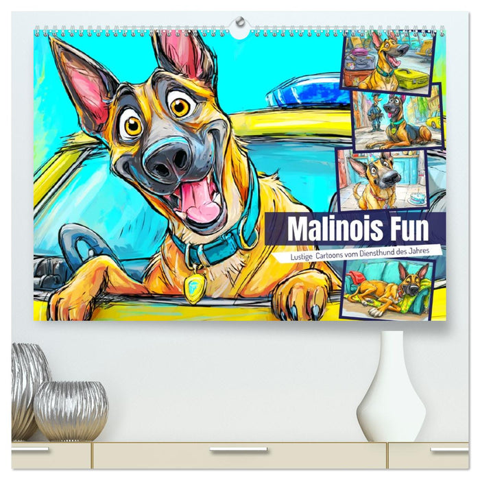 Malinois Fun. Lustige Cartoons vom Diensthund des Jahres! (CALVENDO Premium Wandkalender 2026)