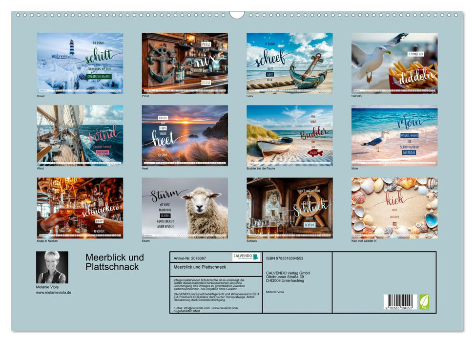 Meerblick und Plattschnack (CALVENDO Wandkalender 2026)