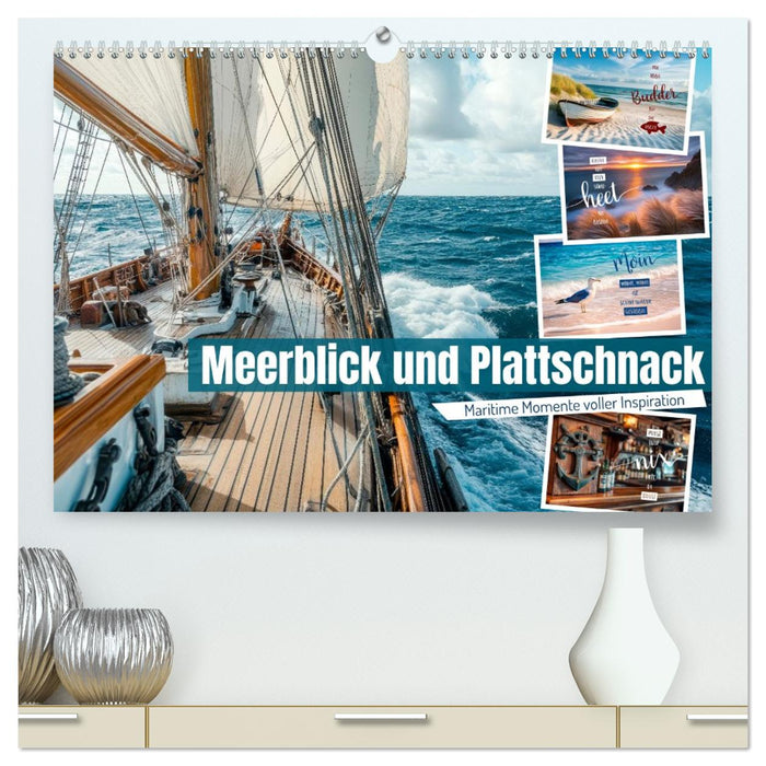 Meerblick und Plattschnack (CALVENDO Premium Wandkalender 2026)