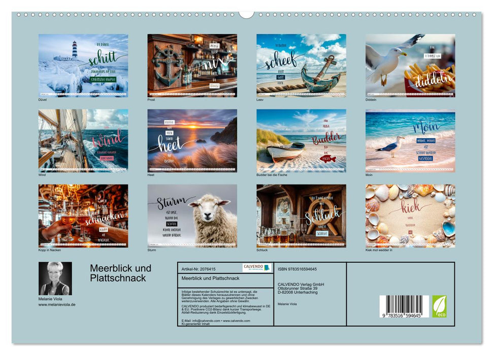 Meerblick und Plattschnack (CALVENDO Premium Wandkalender 2026)