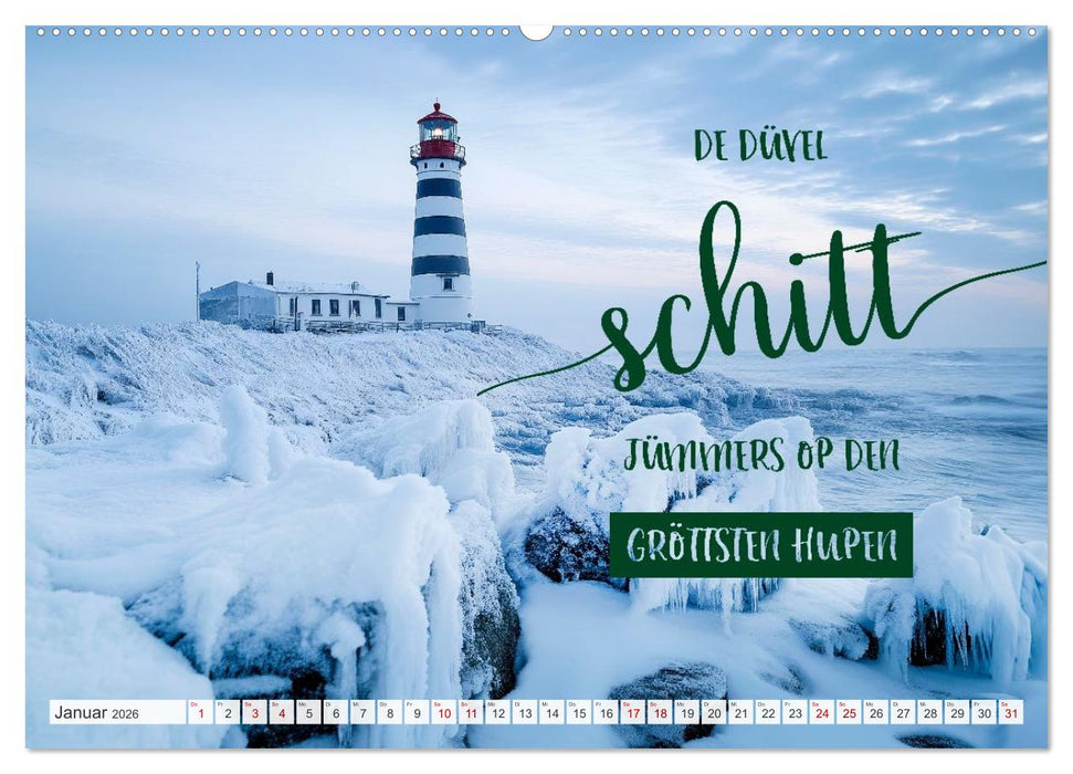 Meerblick und Plattschnack (CALVENDO Premium Wandkalender 2026)