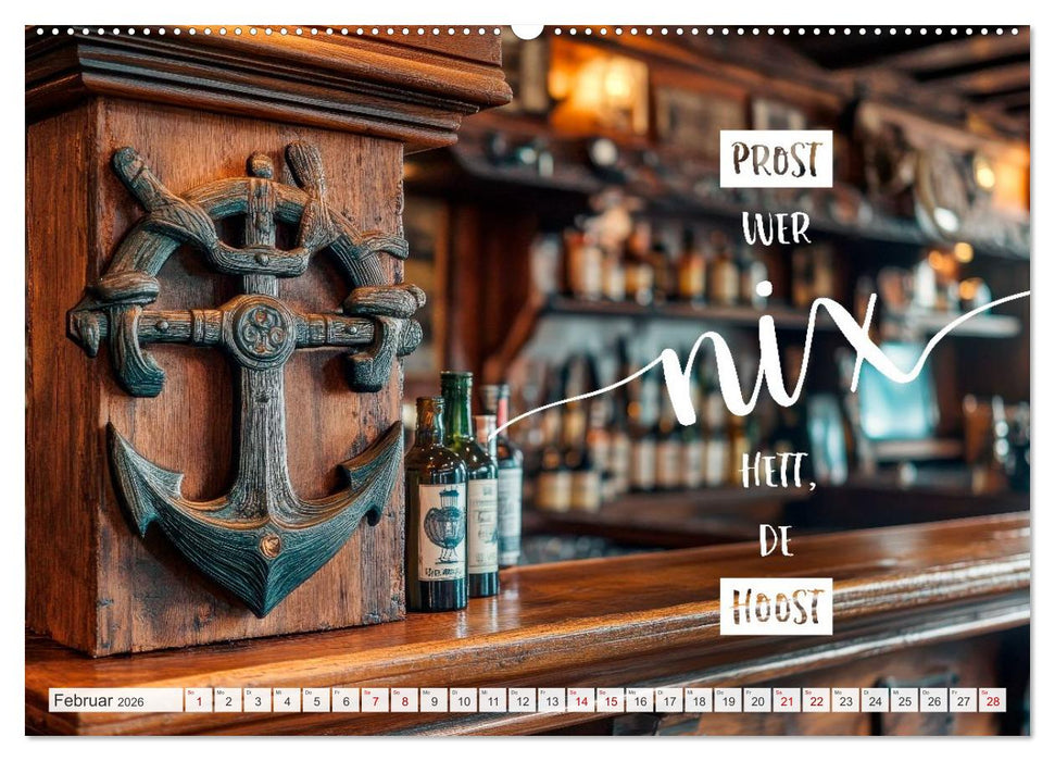 Meerblick und Plattschnack (CALVENDO Premium Wandkalender 2026)