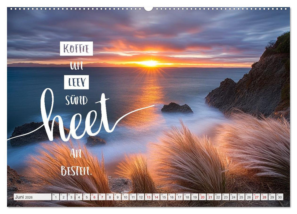 Meerblick und Plattschnack (CALVENDO Premium Wandkalender 2026)