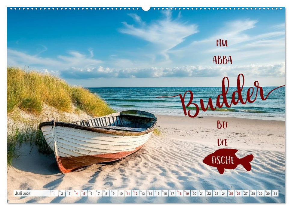 Meerblick und Plattschnack (CALVENDO Premium Wandkalender 2026)