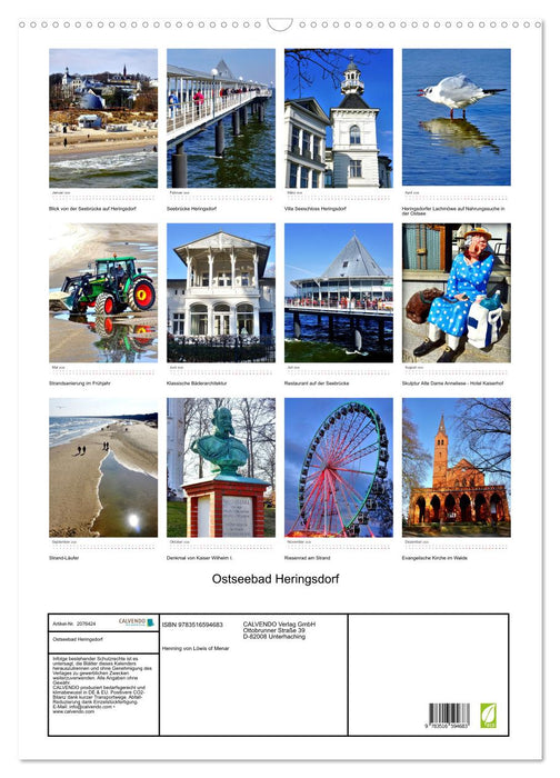 Ostseebad Heringsdorf (CALVENDO Wandkalender 2026)