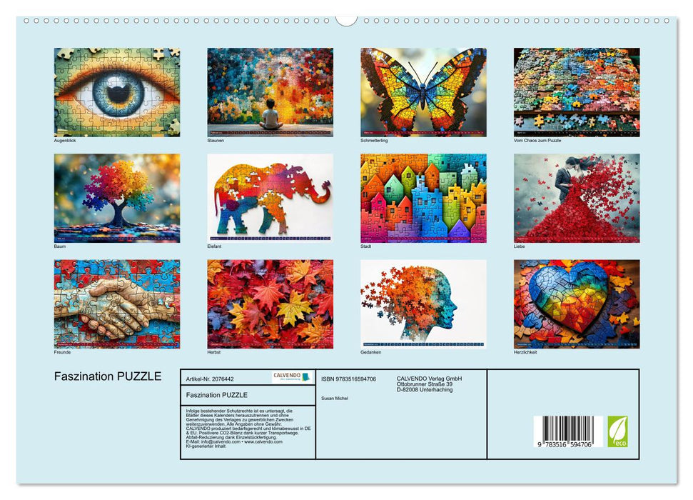 Faszination PUZZLE (CALVENDO Premium Wandkalender 2026)