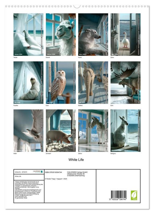 White Life (CALVENDO Premium Wandkalender 2026)
