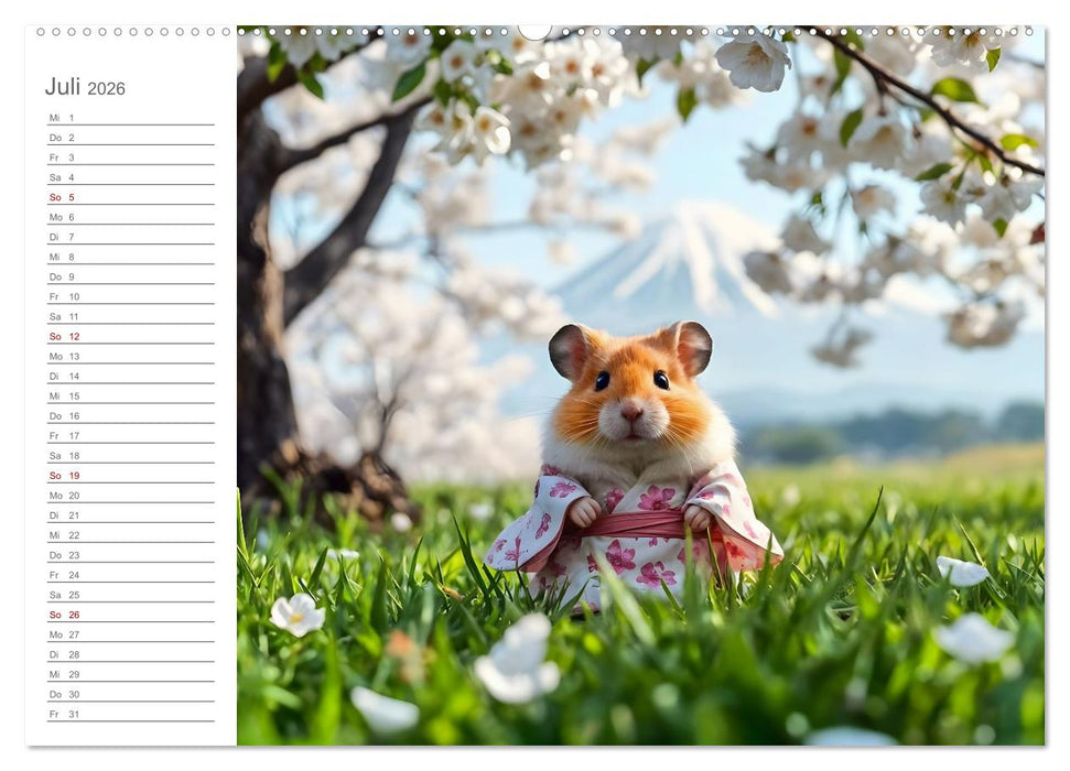 Nagertrip - Ein kleiner Hamster entdeckt die große Welt (CALVENDO Premium Wandkalender 2026)