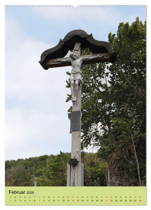 Wegkreuze - christliche Symbole am Wegesrand (CALVENDO Wandkalender 2026)