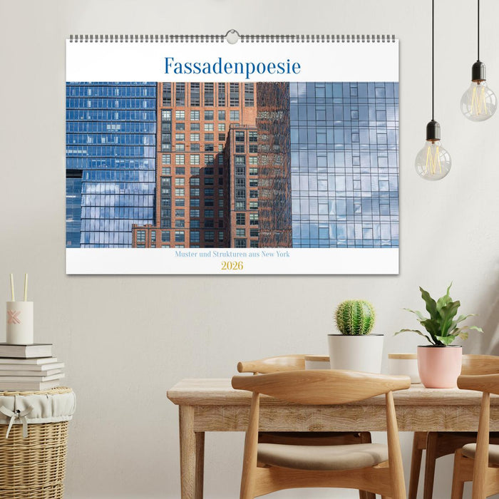 Fassadenpoesie – Muster & Strukturen aus New York (CALVENDO Wandkalender 2026)