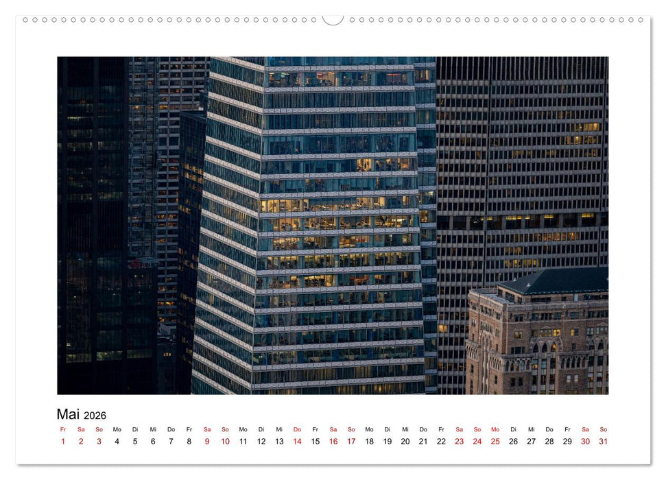Fassadenpoesie – Muster & Strukturen aus New York (CALVENDO Wandkalender 2026)