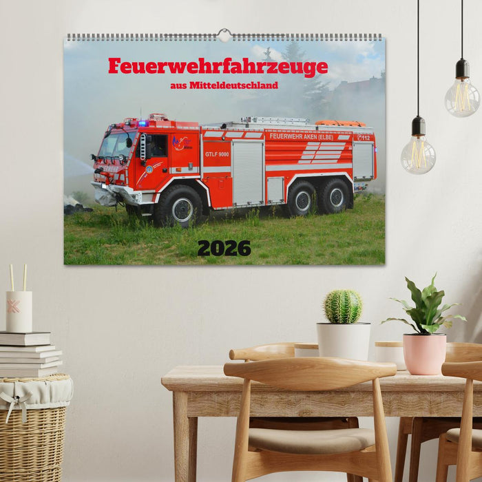 Einsatzfahrzeuge aus Sachsen und Sachsen-Anhalt (CALVENDO Wandkalender 2026)
