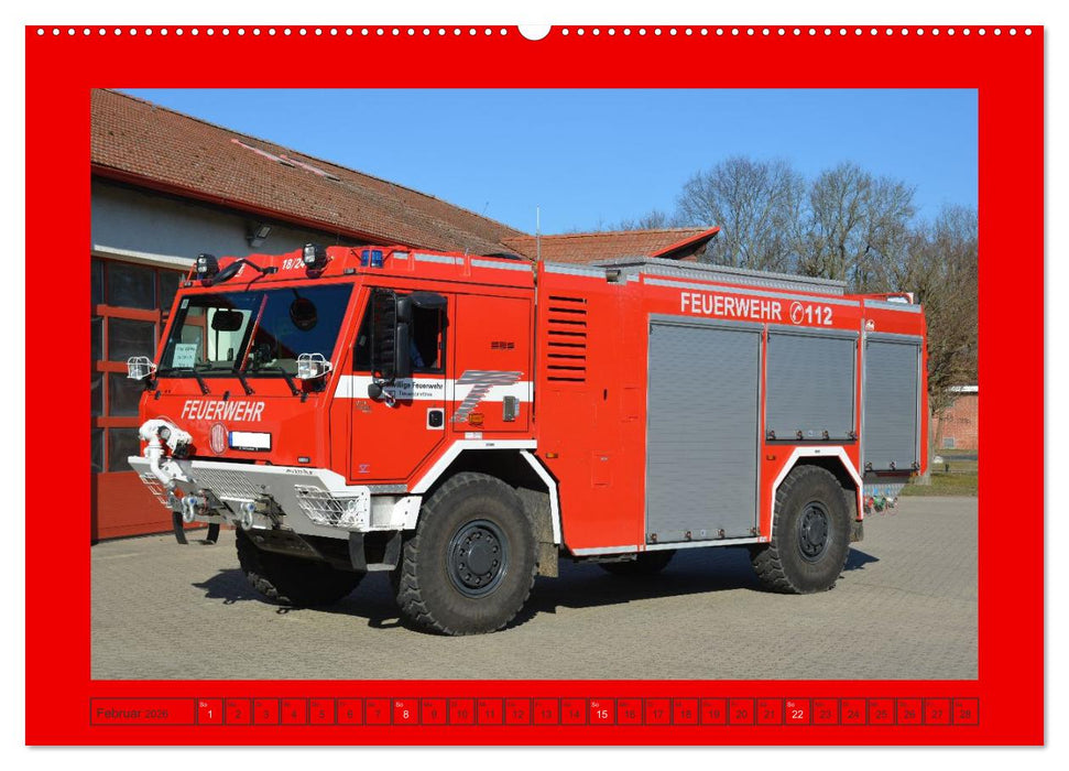 Einsatzfahrzeuge aus Sachsen und Sachsen-Anhalt (CALVENDO Wandkalender 2026)